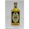 Image 1 : 375ML BOTTLE OF CANADIAN 83 WHISKEY 30%X11