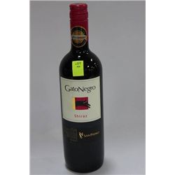 750ML BOTTLE OF GATONEGRO SHIRAZ RED WINE 2012