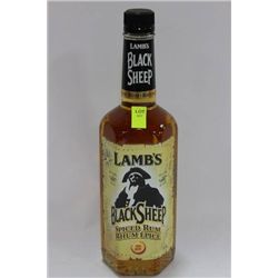 750ML BOTTLE OF LAMBS BLACK SHEEP SPICED RUM