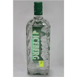 750ML BOTTLE OF ICEBERG LONDON DRY GIN 40%