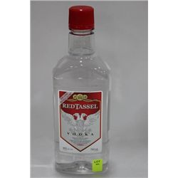 750ML BOTTLE OF REDTASSLE VODKA 40%