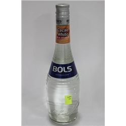 750ML BOTTLE OF BOLS CACAO WHITE LIQUEUR 24%