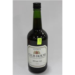 750ML BOTTLE OF ANDRES CLUB HOUSE SHERRY 20%