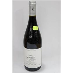 750ml BOTTLE OF LUBERON 2007 RED WINE 13.5%