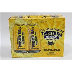 CASE OF 12 TWISTED TEA HARD ICE TEA 5%