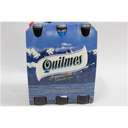 CASE OF 6 QUILMES BEER BOTTLES 4.9%