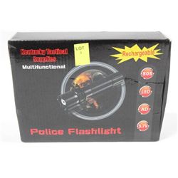 NEW RECHARGABLE TACTICAL POLICE FLASHLIGHT