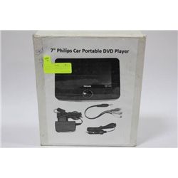 PHILLIPS 7" CAR PORTABLE DVD PLAYER