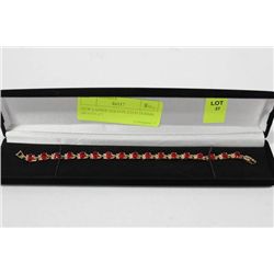 NEW LADIES GOLD PLATED TENNIS BRACELET