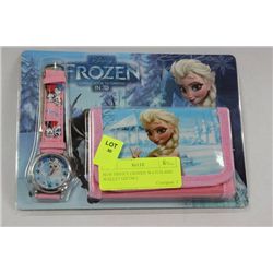NEW DISNEY FROZEN WATCH AND WALLET GIFTSET