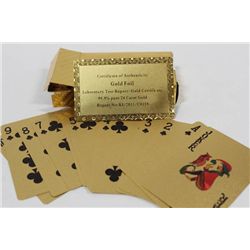PACK OF 24K GOLD FOIL PLAYING CARDS
