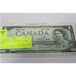 1967 BEATTIE / RAMINSKI $1 BANK NOTE