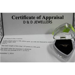 LADIES DINNER RING 10KT YELLOW GOLD