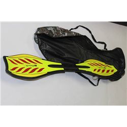 RIPPED SKATEBOARD IN BAG