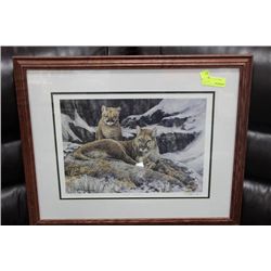 LTD ED SIGNED COUGAR PRINT RM CONDON 3473/4950