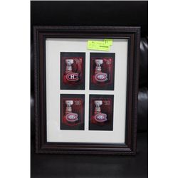 MONTREAL CANADIENS STANLEY CUP CARD PICTURE ON