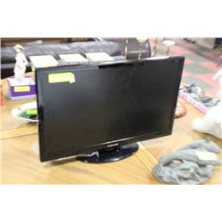 22" SAMSUNG FLAT SCREEN TV W / REMOTE