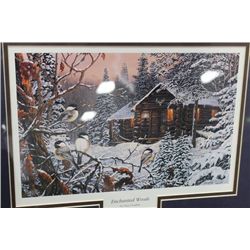 ENCHANTED WOODS BY TERRY DOUGHTY OAK FRAMED