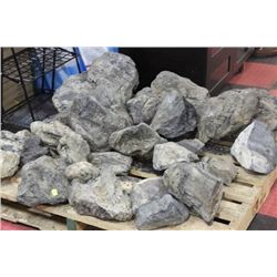 PALLET OF PETRIFIED WOOD