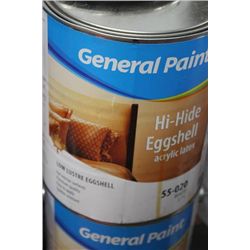 55-020 3/7LITRES LOW LUSTRE EGGSHELL WHITE PAINT