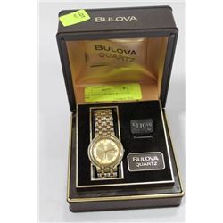 MENS BULOVA QUARTZ WATCH IN CASE
