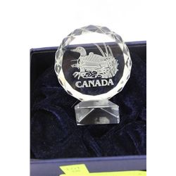 "LOUIS DIONNE" CRYSTAL LOON PLAQUE