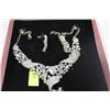 Image 1 : SILVER EARRING AND NECKLACE SET