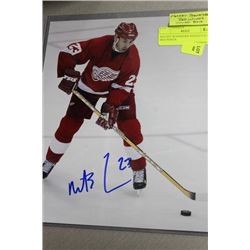 MATIEU SCHNEIDER SIGNED 8 X 10 RED WINGS