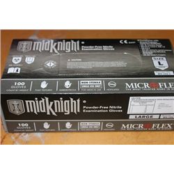 BOX OF 100 MIDNIGHT POWDER FREE EXAMINATION GLOVES