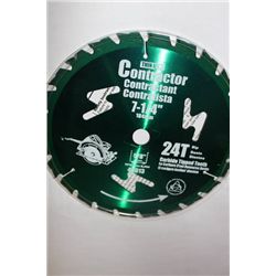 NEW 7 1/4  CONTRACTOR CIRCULAR SAW BLADE