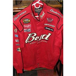 RED NASCAR/BUDWEISER JACKET SIZE L