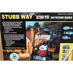 STUBB WAY 3200 PSI GAS PRESSURE WASHER