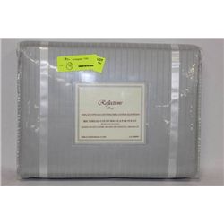 800 THREAD COUNT QUEEN DUVET COVER BLUE