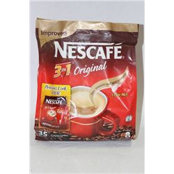 BAG OF NESCAFE 3 IN 1 ORIGINAL COFFEE MIX