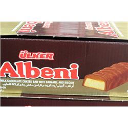 BOX OF 24 ALBENIE MILK CHOCOLATE AND CARAMEL BARS