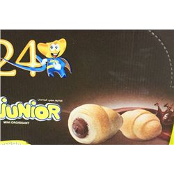 CASE OF 24 JR MINI CHOCOLATE CROISSANTS