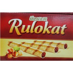 CASE W 24 RULOKAT HAZELNUT CREAM WAFER ROLLS