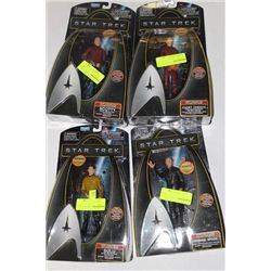 STAR TREK COLLECTIBLE FIGURES X4