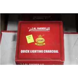 BOX OF 100 QUICK LIGHTING CHARCOAL BRICKETTES