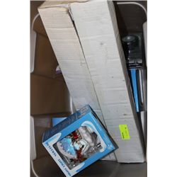 BOX W NIGHT LIGHTS/WALL SHELF AND HALOGEN