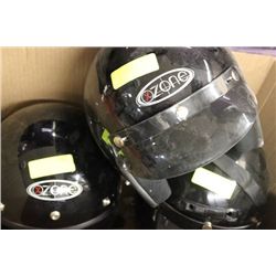 BOX OF 3 MOTORCYCLE HELMETS