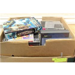 BOX OF MISCELLANEOUS CD'S AND GAMES