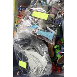 BIN OF ASST. KIDS ACTION FIGURES