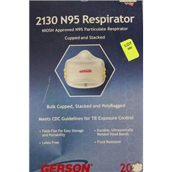 BOX OF 20 2130 N95 RESPIRATOR