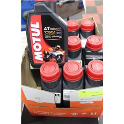 CASE WITH 12 BOTTLES OF MOTUL 7100 10W40