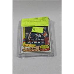 WAYNE GRETZKY SIGNED 1980/81 TOPPS CARD