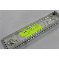 STERLING SILVER HEART SHAPED NECKLACE