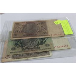 GERMAN NAZI SS PANZER DYV. ADOLF HITLER BANKNOTE