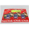 Image 1 : PACK OF 3 8GB SANDISK SDHC CARDS