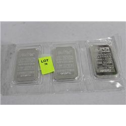 1 OZ SILVER BAR X3